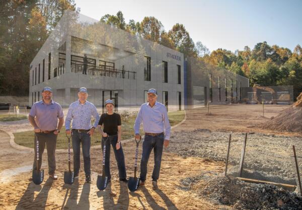 STADLER-US-Groundbreaking-M-Everhart-J-Berger-J-Stadler-and-W-Stadler-in-Front-of-the-New-Office-Visualisation